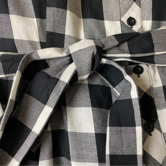 CITY CHIC 'Check It' Black White Check Print Belted Midi Dress Plus Size XL 22 - Picture 9 of 12